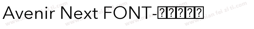 Avenir Next FONT字体转换